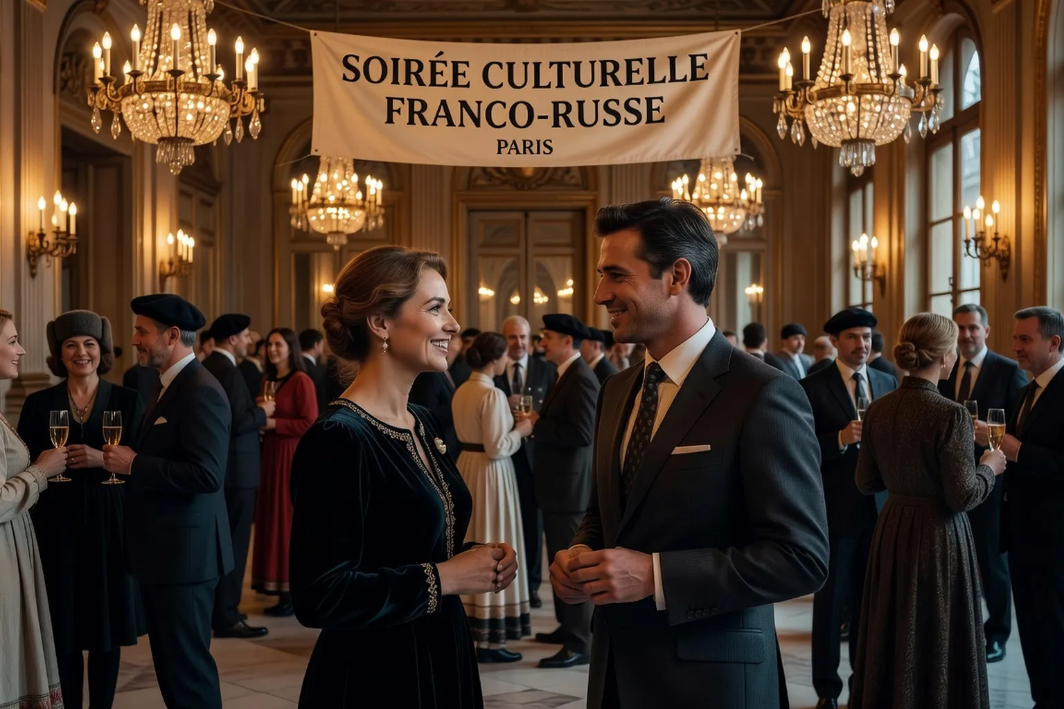 Rencontre franco-russe lors d’une soirée culturelle à Paris