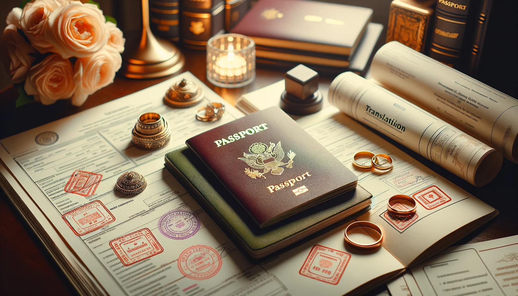 Documents administratifs pour un mariage franco-russe